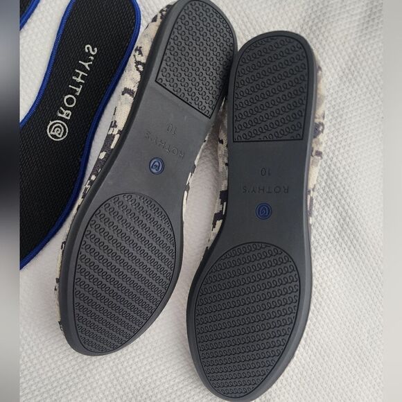 ROTHY'S Round Toe Ash Gray Camo Flats Shoe Size 10 - Picture 3 of 8